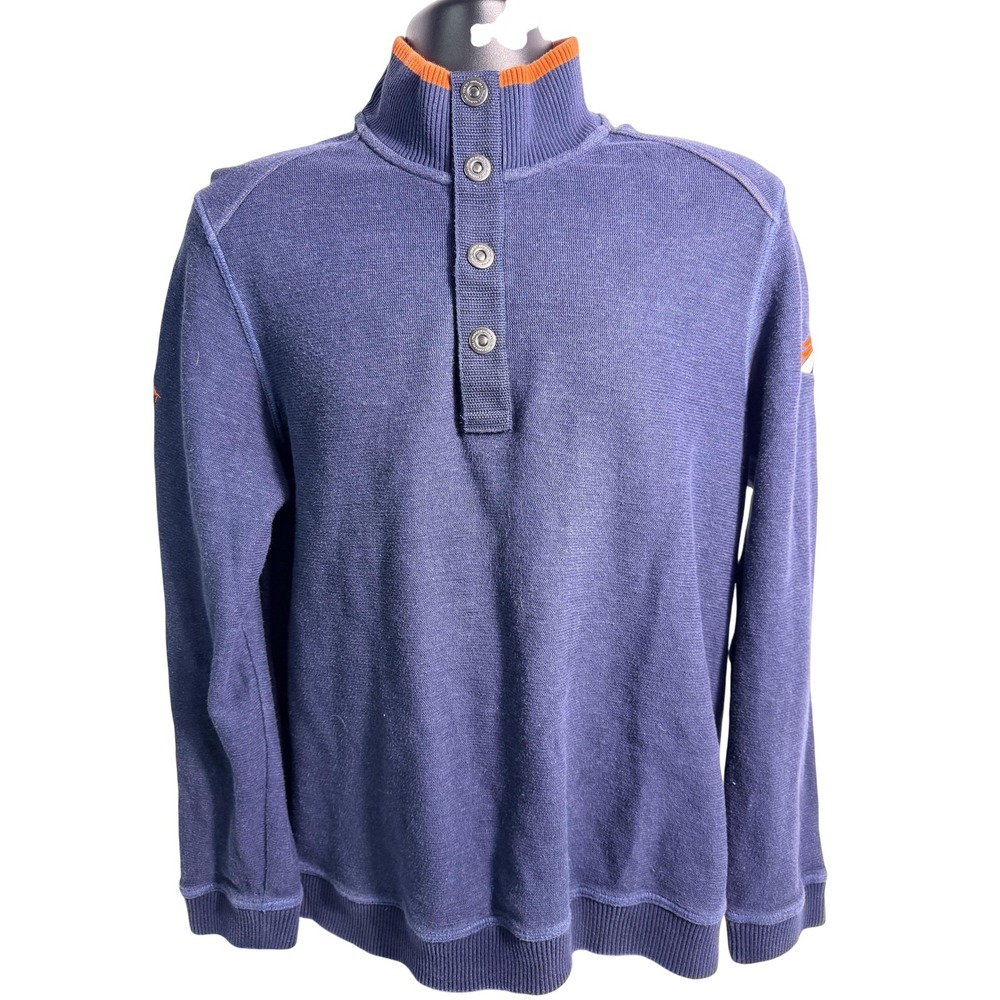 Denver Broncos Sweater Mens‎ Medium Blue NFL Football Tommy Bahama Pullover